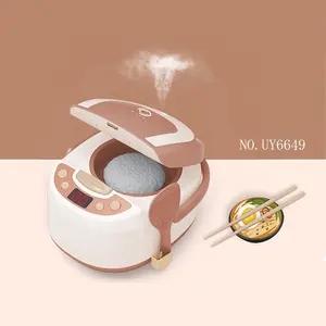 Real Silulation Cooking Food Simulated Electric Rice Cooker Role Play Cooking Toys Kitchen Set For Kids Play hpuse