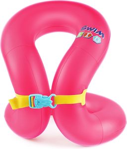 Factory direct Kids <b>Inflatable</b> Arm <b>Float</b> Children 3 to 14 Years Dual Air Bag Adjustable Safety Buckle Pool Beach Swim Vest - Product Image 1