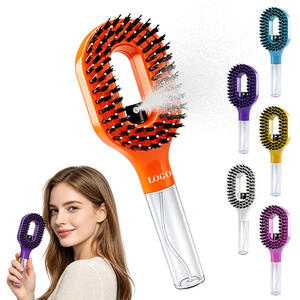 2-in-1 Spray Detangling Comb with Water Mister – <b>Smoothing</b> Frizz Control <b>Brush</b>, Ideal for Daily Styling - Product Image 1