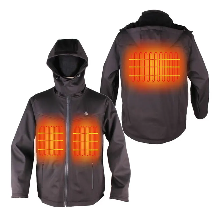 Clothing Carbon Fiber Heating Element Outdoor Heated Winter Powered Mountain Soft Shell Jacket