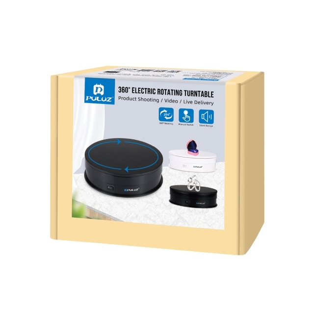 2024 New PULUZ 15cm USB Electric Rotating Turntable Display Stand Video Shooting Props Turntable