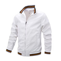 2024 nouveau printemps et automne mode hommes veste décontracté imperméable blanc Golf léger coupe-vent Bomber veste