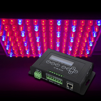 Minuteur LED programmable à 4 canaux avec horloge en temps réel et écran OLED pour un contrôle automatique de l'éclairage programmé