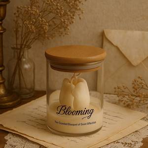 Vela Aromática Artesanal <span class=keywords><strong>de</strong></span> Cera <span class=keywords><strong>de</strong></span> <span class=keywords><strong>Soja</strong></span> en Forma <span class=keywords><strong>de</strong></span> Capullo <span class=keywords><strong>de</strong></span> Tulipán, Flores en Vaso <span class=keywords><strong>de</strong></span> Vidrio, Decoración del Hogar, Regalo <span class=keywords><strong>de</strong></span> San Valentín, Navidad - Product Image 6