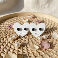 Boucles d'oreilles en argent sterling 925 avec pierres de guérison en cristal naturel (grenat, améthyste, citrine, péridot) pour la décoration