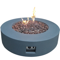 Table de foyer au gaz/Propane, béton et moderne, livraison gratuite