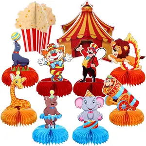 Carnival Animals Honeycomb Centerpieces