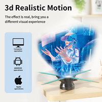 Ventilador holográfico WiFi de 60cm, máquina de publicidad 3D, señal LED 720, reproductor HD inteligente de neón, compatible con imagen de vídeo, logotipo, luces holográficas