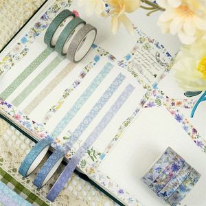 เทปวาชิลายดอกไม้ฤดูใบไม้ผลิ 5 เมตร สำหรับงาน DIY สมุดบันทึก งานฝีมือ และของขวัญทำมือ - Product Image 3