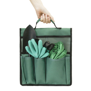 Garden <b>Tool</b> Storage Bag With 10-14 Pockets <b>Top</b> Handle Suspension Design For Outdoor Gardening Use - Product Image 4