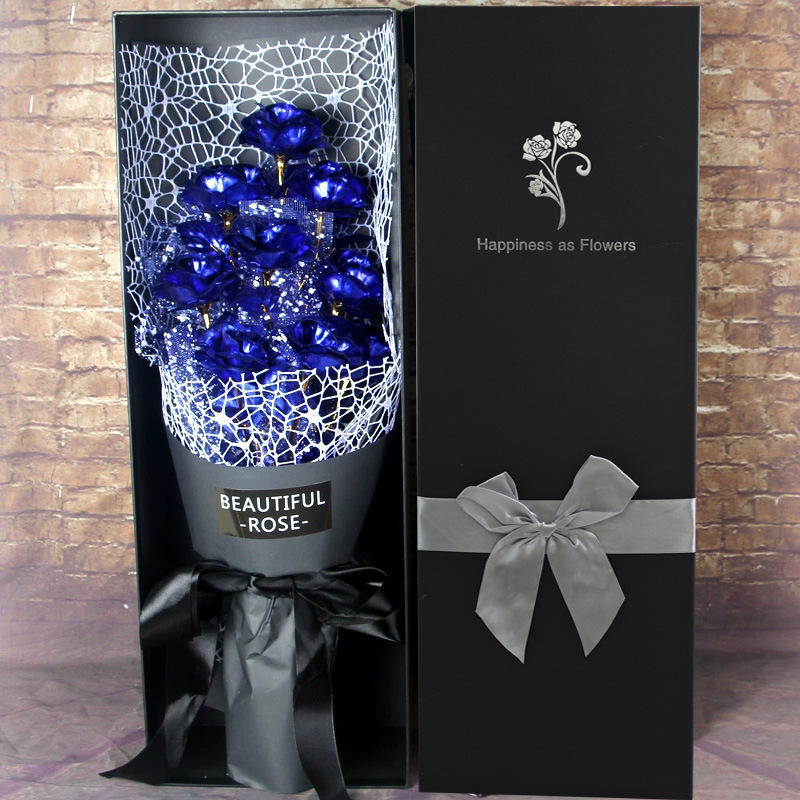 9 ทองคำเปลวสีน้ำเงิน