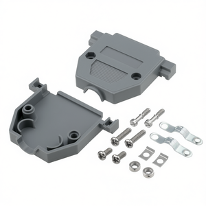 Carcasa de plástico para conector D-Sub de 32 pines con tornillos y clips para ensamblaje electrónico - Product Image 2