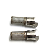 Filter silinder layar lasan ulir baja tahan karat kualitas tinggi kustom