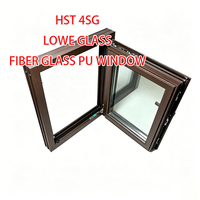 Proveedor de Ventanas de Poliuretano, Ventana de Doble Acristalamiento con Fibra de Vidrio, Aislamiento Térmico, Barrera Acústica, Puerta Compuesta para Viviendas Urbanas