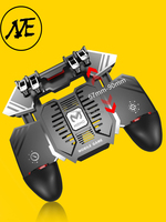 Offre Spéciale AK77 noir contrôleur de jeu Mobile téléphone manette de jeu intégré déclencheur de ventilateur de refroidissement pour Pubg Joystick contrôleur Rechargeable