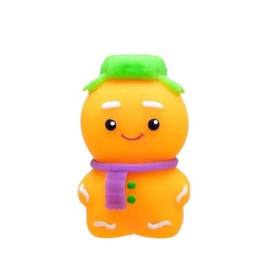 Needoh Neon Rider Gingerbread Man <b>Keychain</b> Toy with Glow Eyes <b>Fidget</b> Stress Relief Accessory for School Bags and Gifts - Product Image 1