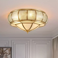 Plafonnier LED VH en laiton de haute qualité Lampe de chambre à coucher d'intérieur simple à hauteur réglable pour l'étude du couloir de la maison Style classique