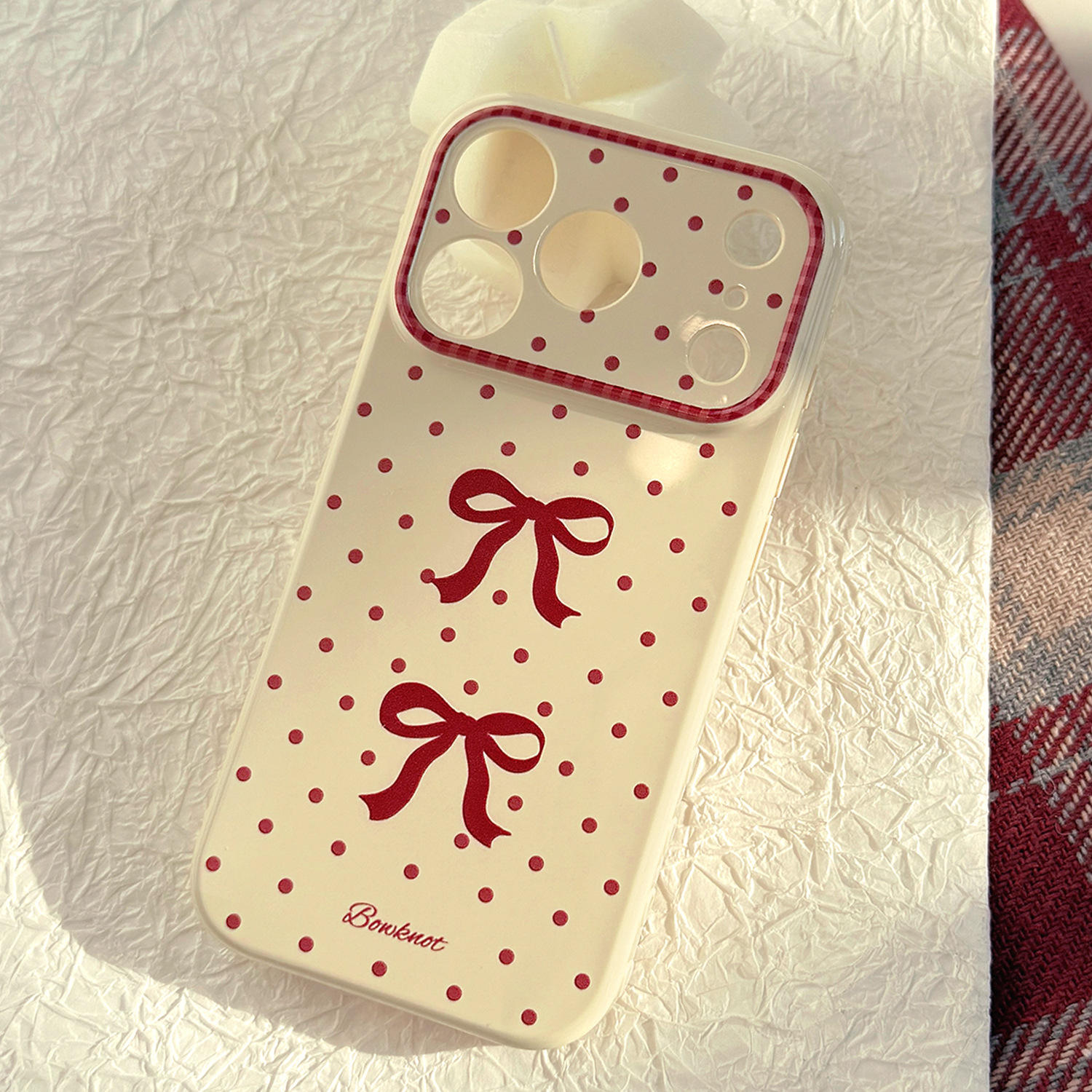 Vino Tinto Cuadros Lunares [Brillante]