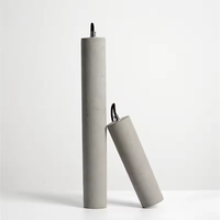 Lampe suspendue LED en béton de style nordique, tube long moderne, pour bar, salon, cuisine, chambre à coucher, décoration industrielle