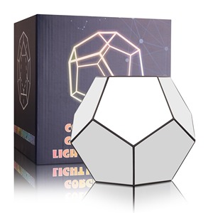 Dreamy Geometric <strong>Space</strong> LED Night <strong>Light</strong> Creative Color Christmas Home Decor Birthday Gifts Infinity Dodecahedron Mirror Art <strong>Light</strong> - Product Image 3
