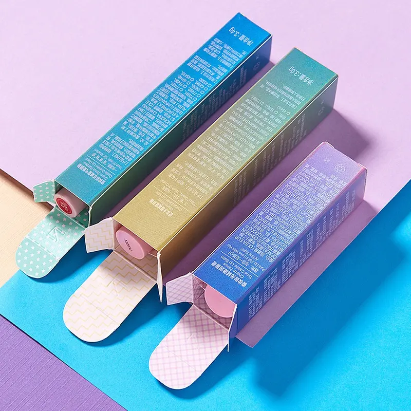 Benutzer definierte LOGO Private Label Luxus Pink LEERE Lipgloss-Boxen Verpackung für Lip gloss CASE Set