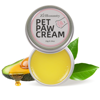 Crème pour pattes d'animaux ZeBounty hypoallergénique, écologique, avec logo personnalisé, à base d'extraits végétaux, hydratation intense, soin et réparation des griffes pour chiens et chats