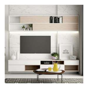 Meuble TV mural de salon YALIG en bois, design moderne et luxueux - Product Image 1