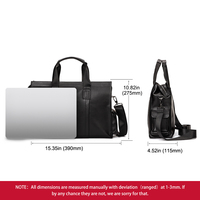 Bolso de Pecho de Cuero Genuino de Gran Capacidad, Hecho a Mano, de Lujo, con Cierre, para Hombre, Bandolera Clásica para Trabajo, Portafolio para Laptop