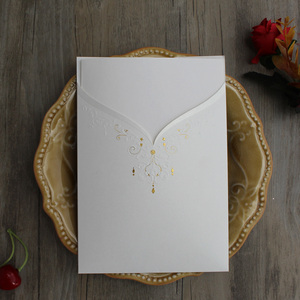 Vendita calda <span class=keywords><strong>abito</strong></span> da sposa a forma di invito a nozze carta di invito per la vendita - Product Image 5