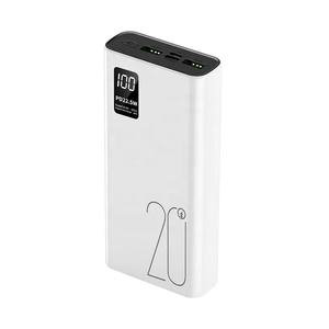 Pd20w carregador super rápido, banco de energia portátil 20000mah usb duplo TYPE-C carregamento bidirecional 22.5w 30000mah - Product Image 1