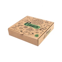 Lebensmittel qualität Flöte Wellpappe individuell bedruckte Größe Caja Para Pizza Design Karton Schwarz Scheibe Karton Wellpappe Kraft Pizza Boxen