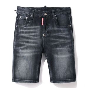 Black <span class=keywords><strong>Cat</strong></span> Beard Jeans rectos de cinco puntos para <span class=keywords><strong>hombre</strong></span> para verano Stonewashed High Street Hip Hop Style Utility Streetwear de punto - Product Image 2