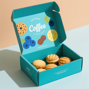 Logo personalizzato in cartone pasticceria Dessert biscotto spedizione biscotti biscotti scatole di imballaggio per dolci zuccherati goffratura - Product Image 4
