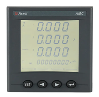 Compteur de panneau multifonctionnel triphasé Acrel AMC96, moniteur de courant, de tension, de facteur de puissance et de fréquence, mesure de l'énergie sur 4 quadrants