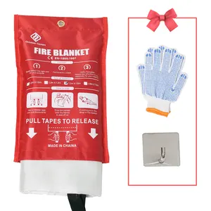 HIgh quality Custom Emergency Fire Retardant Protection Fiberglass Fire Blanket