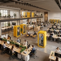 Cabina de Reuniones Insonorizada para Oficina con Reducción de Ruido de 30-35dB, Cabina de Privacidad para Oficina y Cabina Silenciosa para Espacio de Trabajo