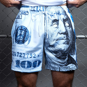 Pantalones Cortos de Malla <span class=keywords><strong>Fear</strong></span> Money de Marca Americana para Hombre y Mujer, Holgados, Tallas Grandes, a la Moda, para Playa y Deportes, Verano - Product Image 6