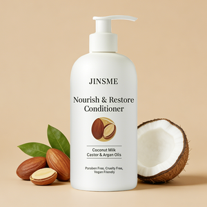 Après-shampoing réparateur OEM ODM 330ml à l'huile de coco et d'huile de ricin, hydratant et nourrissant pour cheveux normaux à secs - Product Image 5