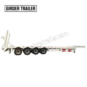 Meilleur prix d'usine, rampes de chargement en acier au carbone ou en aluminium personnalisées, rampes de chargement Hotshot, semi-<span class=keywords><strong>remorque</strong></span> à quatre essieux 100t à plateau surbaissé à vendre - Product Image 6