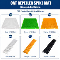 Tapis anti-chats en PET écologique, dissuasif physique pour chats, accessoires de lutte contre les nuisibles d'intérieur