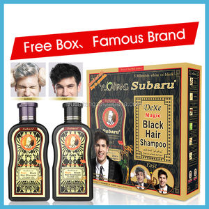 Shampoo colorant capillaire <span class=keywords><strong>noir</strong></span> DEXE Subaru, à base de plantes, effet rapide et magique, pour homme et femme, usage domestique, fabriqué en Chine. - Product Image 3