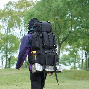 75L Internal Frame <b>Backpack</b> Large Hiking Rucksack Rain Cover Lightweight Camping Mountaineering <b>Trekking</b> Travel Daypack For Men - Product Image 5
