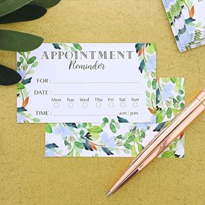 Tarjetas de cita personalizadas, tarjetas de recordatorio de cita, tarjetas de cita de cliente para dentista, terapeuta, <span class=keywords><strong>Doctor</strong></span> Hair - Product Image 3