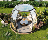 Dôme de maison sphérique gonflable en tissu PC transparent romantique pour l'extérieur, prix d'usine