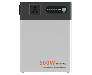 Batterie LiFePO4 à charge solaire ultra-grande capacité 1004,8 Wh, 300 W, station d'alimentation portable 500 W avec prise AC pour le camping en plein air - Product Image 3