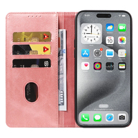 Funda Tipo Cartera de Cuero PU Premium para iPhone 16 Pro Max - Funda con Soporte, Ranuras para Tarjetas, Cierre Magnético y Carcasa Antigolpes