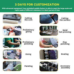 OEM <span class=keywords><strong>Custom</strong></span> Design USAPA-zugelassenes <span class=keywords><strong>Pickleball</strong></span>-Paddel-Set Honeycomb Core Bag & Glasfaser materialien für den Outdoor-Sport - Product Image 6