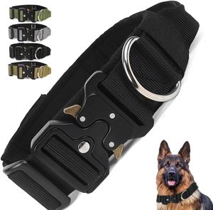 Thick Basic Padded Small <b>Large</b> Tactical Explosion-Proof Custom Outdoor Adventure Tactical <b>Dog</b> <b>Collar</b> with Handle Attachments - Product Image 1