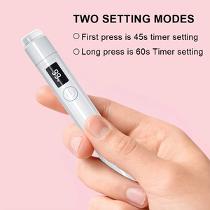 Mini Lámpara Ultravioleta para Secar Uñas, Mini Linterna LED con Pantalla, Secador de Uñas Portátil con 2 Ajustes de Tiempo para Manicura Casera - Product Image 4