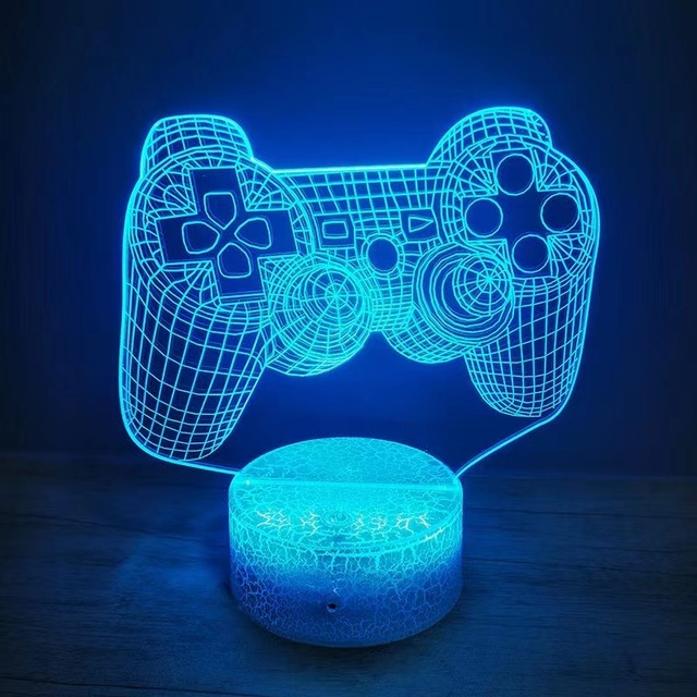 PS4 logo Remote Control 16 Color Changing Acrylic Led Night Light